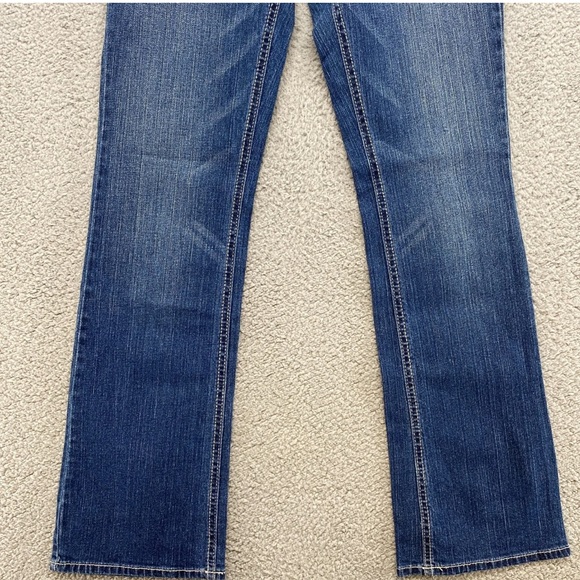 Aeropostale Chelsea Bootcut Vintage Denim 9/10 SHORT Low Rise Y2K Cotton Blend - Picture 10 of 13